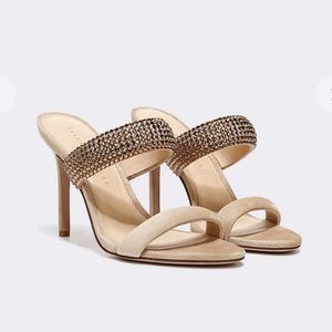 Veronica Beard Alvari Crystal embellished sandal size 7